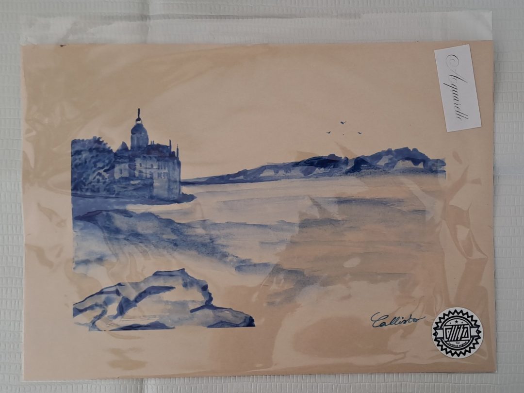 Oeuvre originale - paysage le château