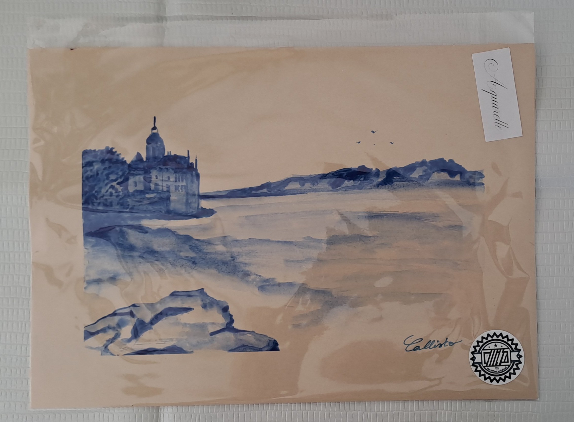 Oeuvre originale - paysage le château