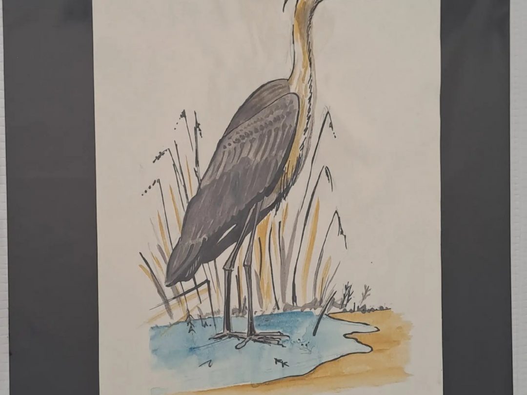 Oeuvre originale - le héron